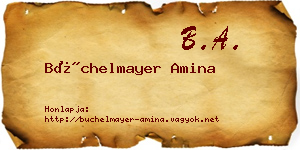Büchelmayer Amina névjegykártya